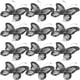 thumbnail image 2 of Mariposa de purpurina con malla de alambre transparente con gemas de 50 piezas (negro), 2 of 7