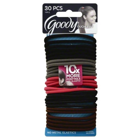 Goody Ouchless No Metal Elastics, Cherry Blossom, 30 count