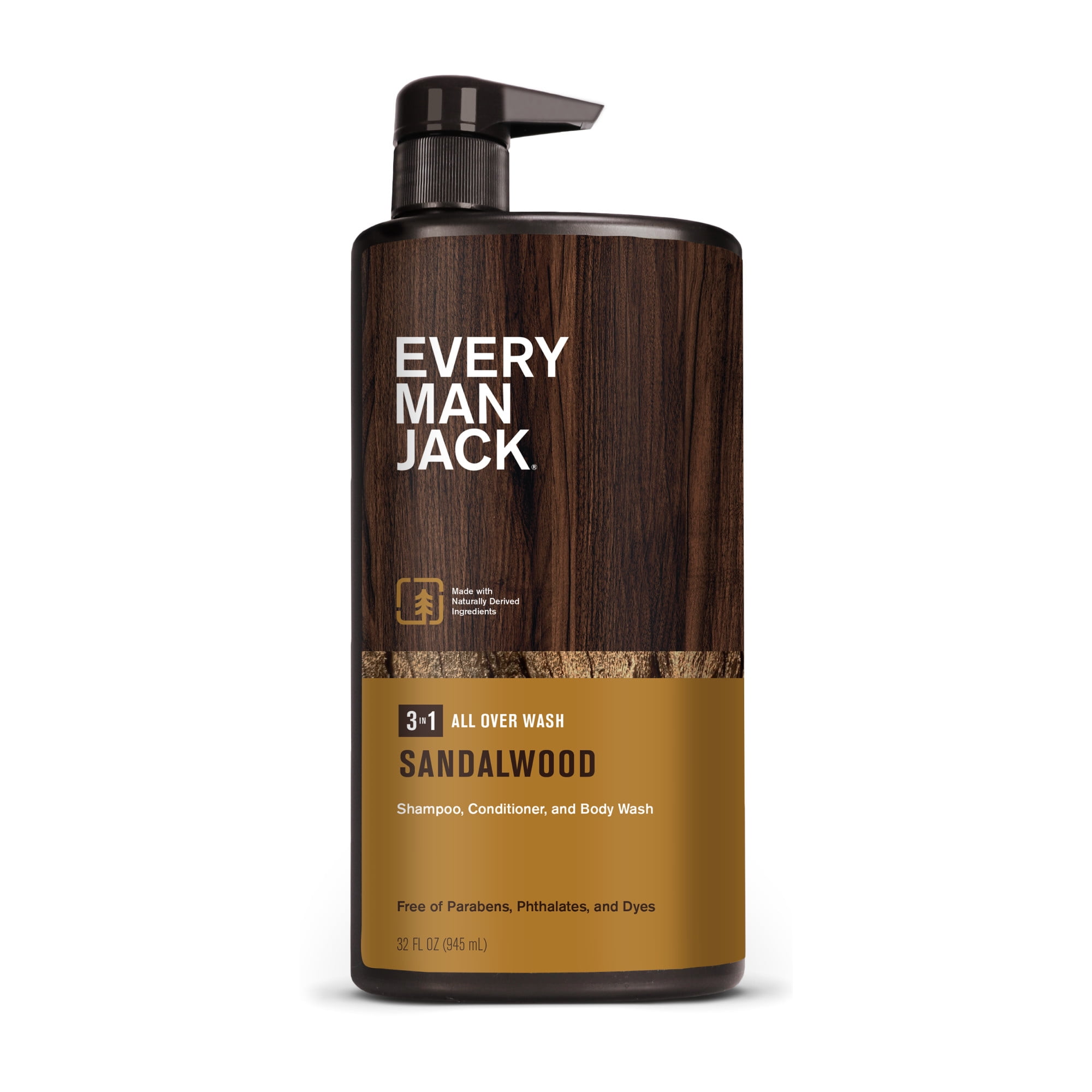 Every Man Jack Hydrating Sea Salt 3-in-1 All Over Wash for Naturally Derived, 32 oz - Walmart.com