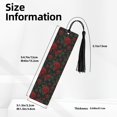 thumbnail image 3 of Kdxio Roses Print Metal Tassel Bookmarks,Perfect Gift for Art Lovers and Bookworms Metal Bookmarks for Women, 3 of 8