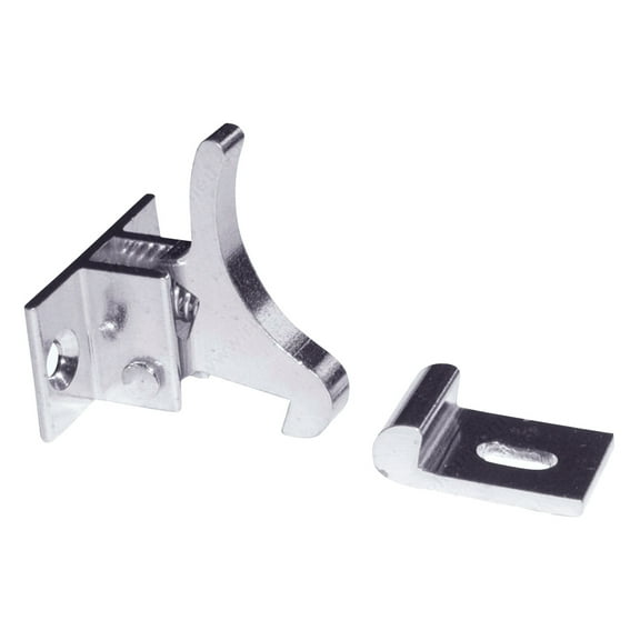 Rok Hardware Extra Heavy Duty Elbow Latch for Cabinet Door Window Catch, Nickel