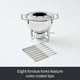 thumbnail image 5 of Juego de fondue de acero inoxidable All-Clad Specialty de 12 piezas, ollas y sartenes, utensilios de cocina plateados, 5 of 5