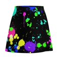 Neon Paint Splatter Skirt Summer Abstract Graffiti Aesthetic Casual A