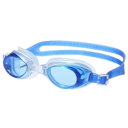 Swimming Goggles with Earplugs Adjustable No Leaking Waterproof Swim Goggles Blue