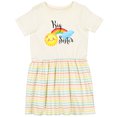 thumbnail image 3 of Inktastic Big Sister Sun and Rainbow Girls Toddler Dress, 3 of 5
