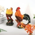 thumbnail image 4 of Decoración de resina para césped, 2 piezas de resina para macetas de jardín, gallo, gallina, adorno de pollo, innovación moderna, 4 of 11