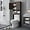 Brown, variant on Over The Toilet Storage Cabinet with Open Shelf, Organizer with Adjustable Shelf and Double Doors,Over The Toilet Storage Shelf Free Standing- White