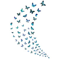 Moocorvic Butterfly Wall Decor Butterfly Wall Sticker, Separate Room Decor, Girls Room Decor Aesthetics, Butterfly Party Decor Wall Sticker For Living Room Dorm Murals