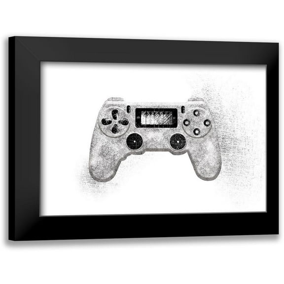 Wild Apple Portfolio 14x11 Black Modern Framed Museum Art Print Titled - Garage Gaming