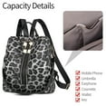 thumbnail image 4 of Mochila monedero para mujer de piel sintética antirrobo, mochila de viaje, bolso de hombro de moda para mujer con bolso pequeño, 4 of 6