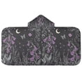 thumbnail image 5 of Yayeee Kids Hooded Towel with Hand Pockets Beach Soft Absorbent Bath Wrap 50 x 23.5 inch, Gothic Floral Print, 5 of 5