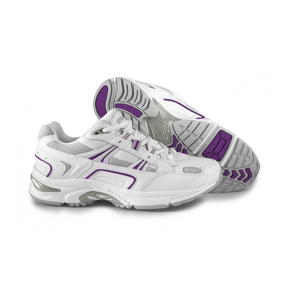 Vionic Vionic Walker White/Purple Women's Lace Up Sneakers Walmart