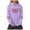 Purple, variant on Xudanell Pullover Hoodies Crew Neck Sweatshirts Women Bow Red Hoodie Graphic Clothes for Women Black M