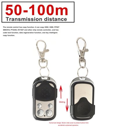 433mhz Wireless Universal Copy Remote Control Metal Push Cover 4