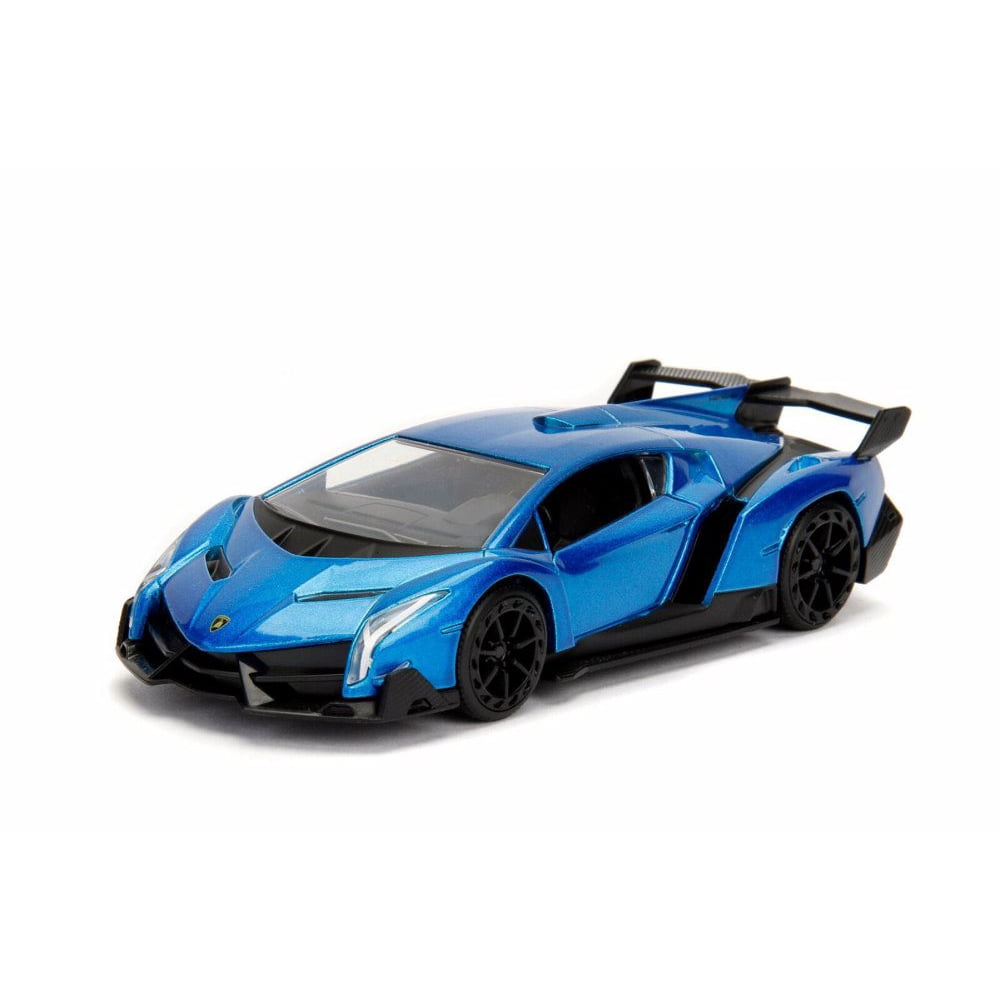 2017 Lamborghini Veneno Hard Top, Blue - Jada 30101WA1 - 1/32 Scale