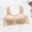 23-Beige, variant on YWDJ Bras for Women Plus Size Closure in Back Lounge Bras No Wire Comfortable Bras Wide Strap Half Cup Push up Wrap Bras Padded Comfortable Bras Button Sleep Bras Orange M