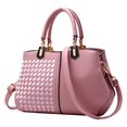 thumbnail image 1 of Fashionable Messenger Bags for Women - Large Capacity Color Blocked Crossbody Handbag with Embroidered Thread and Braided Shoulder Design, 1 of 3