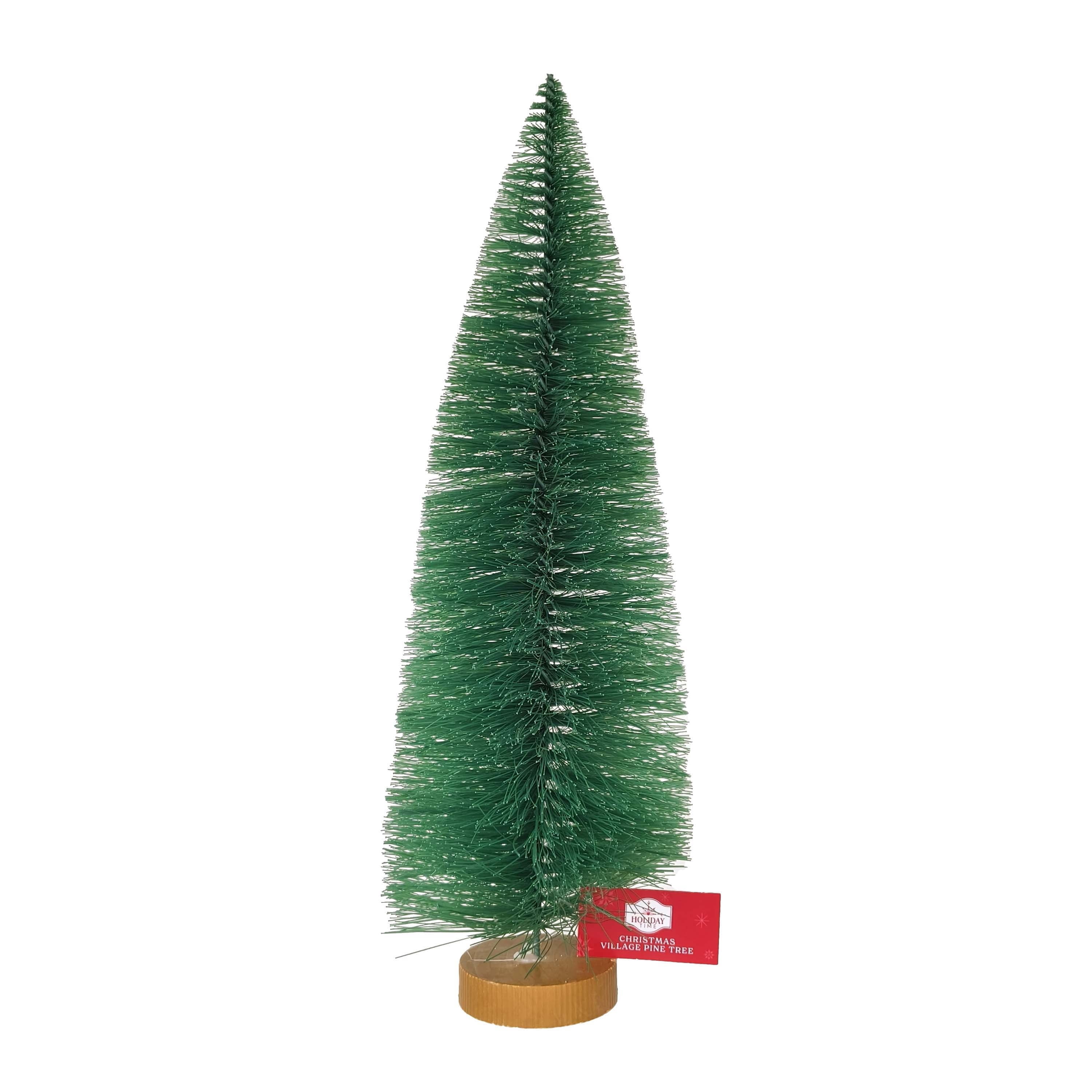 Christmas Village Pine Tree, Green, 13", by Holiday Time