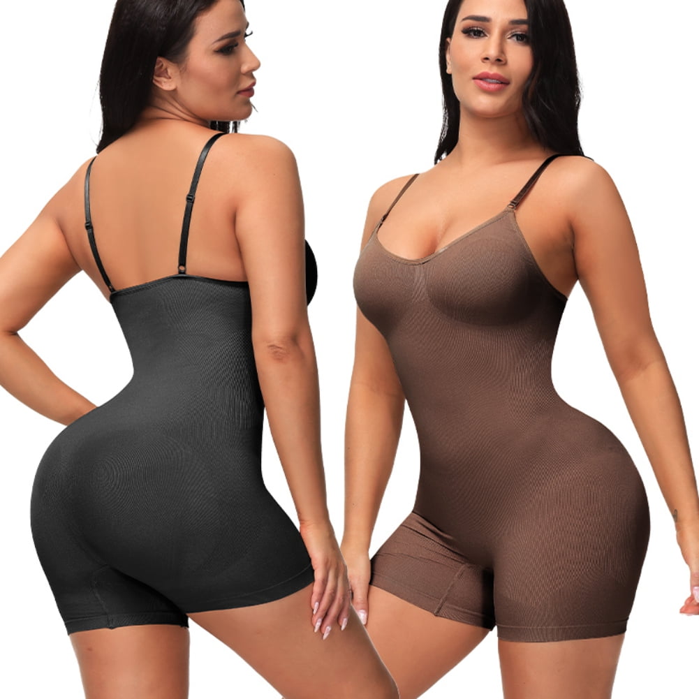Chicprebra Bodysuit Shapewear for Women Tummy Control Full Bust Body Shaper  Briefs Butt Lifter Thigh Slimmer（Nude-Pink,L at  Women's Clothing  store