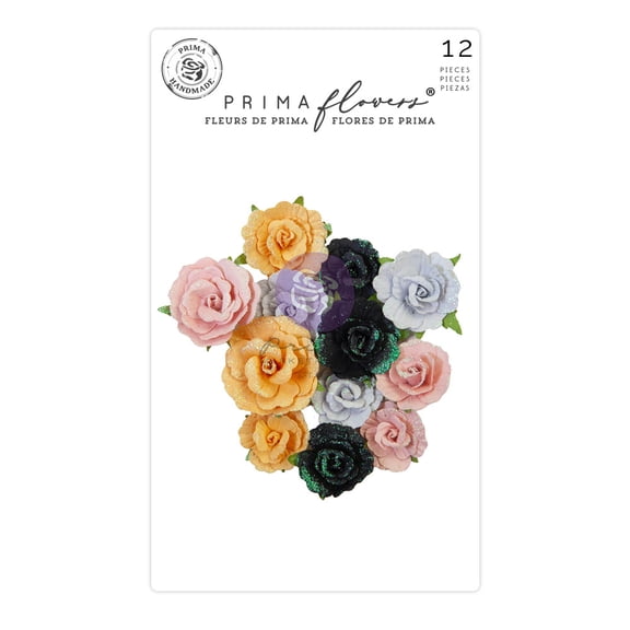 Prima Marketing Mulberry Paper Flowers-Witches Brew/Luna