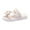 White, variant on adviicd House Slippers for Kids Unisex Slides for Girls Boys Comfortable Slippers Slides Non-slip Shower Shoes House Fashion Thick for Indoor & Outdoor Gifts (Yellow,2.5)