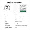 thumbnail image 1 of Interruptor de Circuito WiFi Tuya Smart Home Phone Control de Voz Interruptor Remoto Inalámbrico para Alexa/ Assistant/Smart Life, 1 of 5