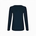 thumbnail image 4 of Towmus Women Shirts V Neck Short Ladies Long Sleeve Tee Shirts Basic Tops, 4 of 6
