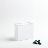 QIFULL Qifull White Rectangular Fabric Lampshade for Table and Floor Lamps