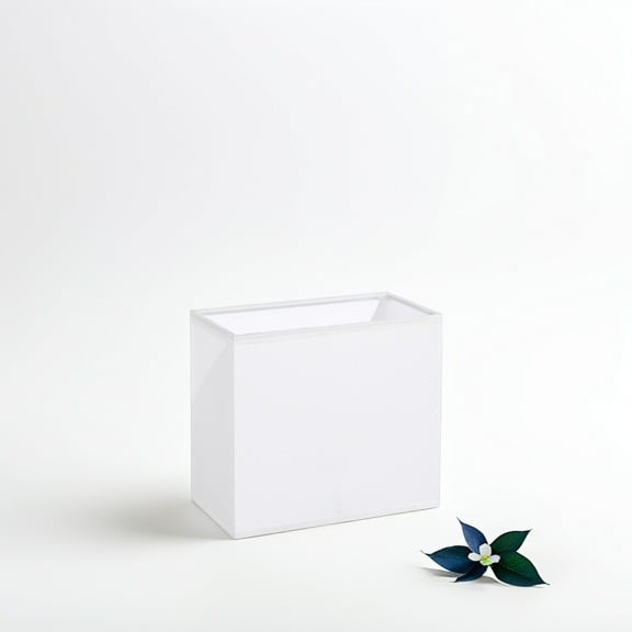 QIFULL Qifull White Rectangular Fabric Lampshade for Table and Floor Lamps