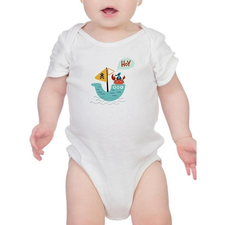 

Cute Pirate Crab On Ship Bodysuit Infant -Image by Shutterstock Newborn