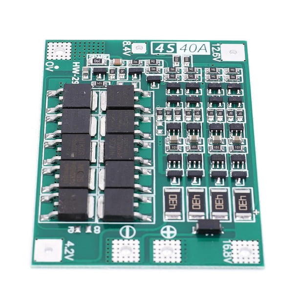 Módulo de cargador de batería de litio Li-ion 18650 BMS para motor de taladro (equilibrio 4S 40A)