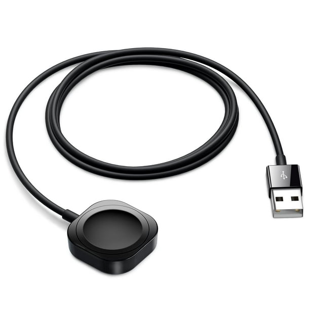 Compatible con cargador de Apple Watch cable de carga magnetica rapida de 1 5 m cargador iWatch compatible con Apple Watch Series 9 8 7 SE 6 5 4 3 2 negro Bodega Aurrera en linea