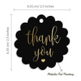 thumbnail image 6 of Inkdotpot 100 Pack Real Gold Foil Paper Tags Thank You Bridal Shower Favor Hang Tags, 6 of 7