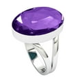 thumbnail image 2 of 925 Sterling Silver Women Jewelry Amethyst Quartz Ring, 2 of 9