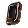 thumbnail image 4 of SPRING Minimalist Style TPU Car Key Case Covers Shell Designed For Starline A93 A63 Russian 2 Way Version Protective Gold edged Black, 4 of 9