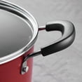 thumbnail image 3 of Tramontina Everyday 5 Qt Aluminum Nonstick Covered Dutch Oven – Metallic Red, 3 of 6