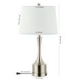 thumbnail image 4 of JONATHAN Y Cooper 26" Classic French Country Iron LED Table Lamp with USB Charging Port, Nickel (Set of 2), JYL4045B-SET2, 4 of 6