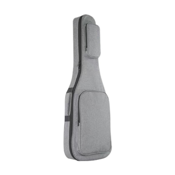 Funda para guitarra Estuche de transporte para guitarra acústica Caja de almacenamiento para guitarra Asa de transporte gris
