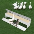 thumbnail image 5 of 10kg (22lbs) Automatic Chicken Feeder – Silver Galvanized Sheet, 38.58x6.3x13.78in – for Chickens/Ducks/Geese, 5 of 16