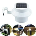 Zhiui Gutter Lights Solar Light Lamp Powered Outdoor Garden Yard Wall