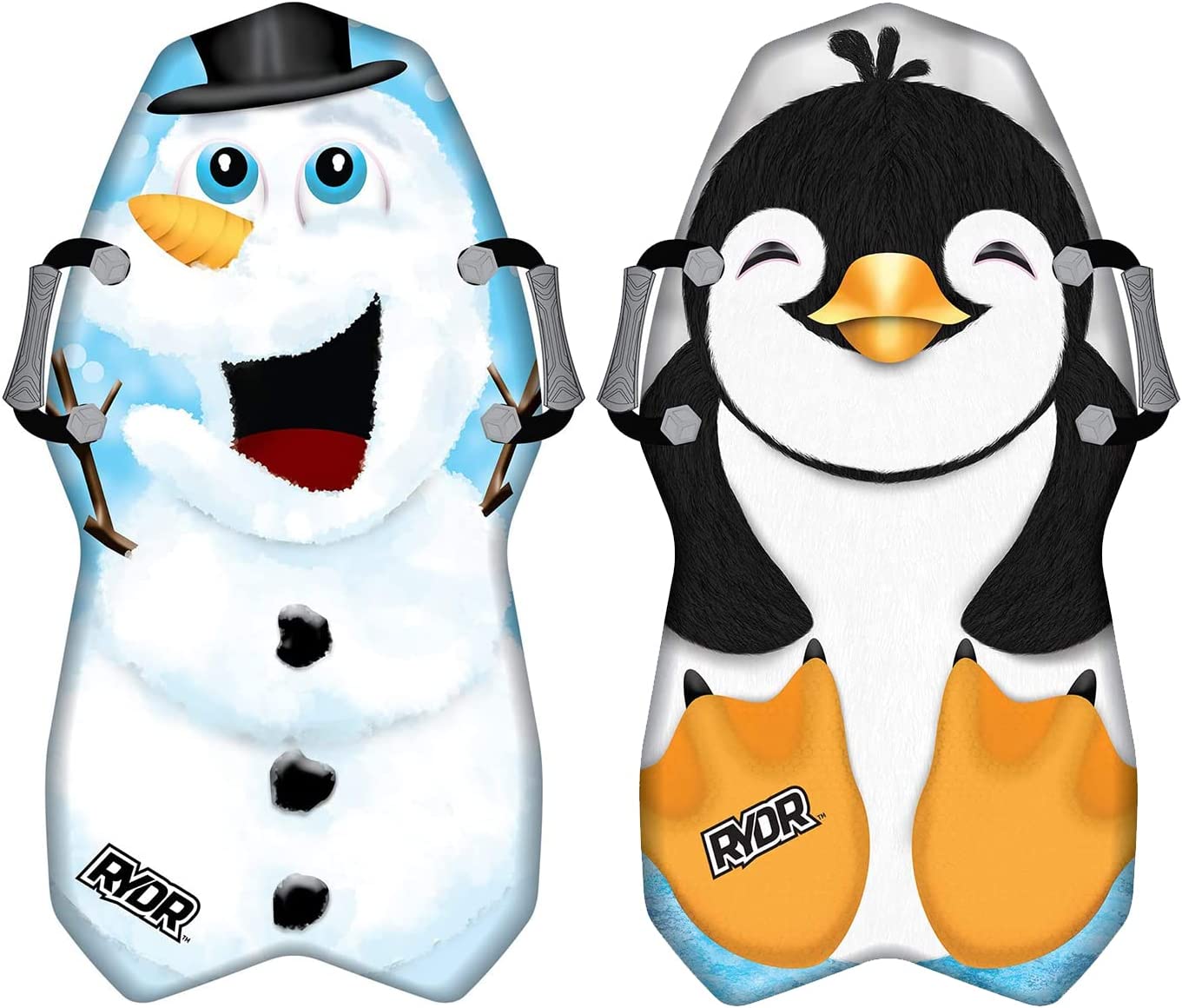 RYDR 36" Classic Snow Slider Sled Kids Winter Foam Sled Downhill