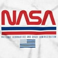 thumbnail image 2 of NASA Retro Worm Logo American Flag Women's T Shirt Ladies Tee Brisco Brands L, 2 of 5