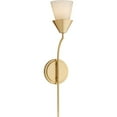thumbnail image 3 of Progress Lighting Pinellas 1-Light Wall Sconce, Soft Gold, Opal Glass Shade, 3 of 13