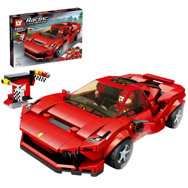 Kit de Blocs de Construction de Course, Jouet Robot Blocs de Construction, Modèle de Voiture de Sport pour Adolescents Cadeau-Semaine