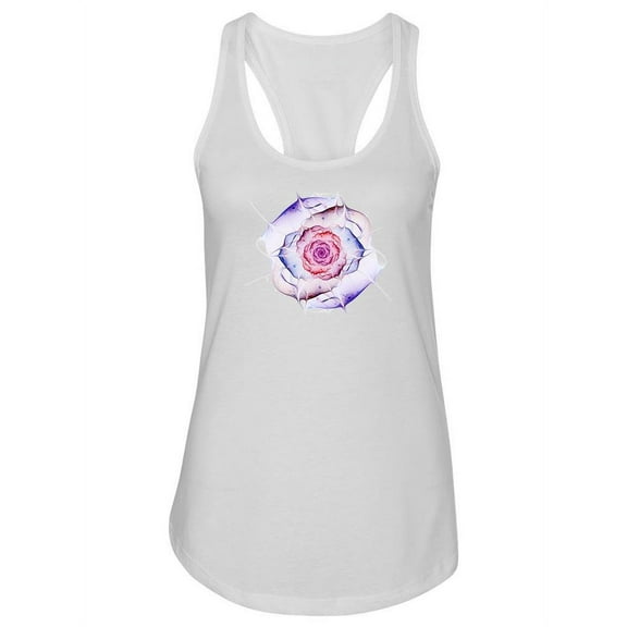 Fractal Flower Design Tank Women -Image by Shutterstock, Female Medium