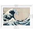 thumbnail image 5 of Art.com The Great Wave Off Kanagawa, from the Series 36 Views of Mt. Fuji (Fugaku Sanjuokkei) Giclee Print by Katsushika Hokusai, White Frame Wall Art, 44" x 32", 5 of 5