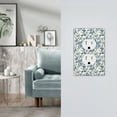 thumbnail image 5 of Balery Vintage Blue Floral for Duplex Wall Plates Kit, Electrical Outlet Covers, Standard Size 1-Gang 5.0" x3.0", Electric Receptacle Plug Covers-Style S, 5 of 6