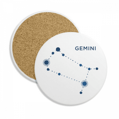 

Geni Constellation Sign Zodiac Coaster Cup Mug Tabletop Protection Absorbent Stone