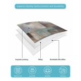 thumbnail image 5 of Quilts Full Size, Blue Brown Geometric Soft Comforter Bedding Set for Bed, Modern Ombre Abstract Art Lightweight Quilted Bedspread with Pillow Cover(2 Pieces) for All Season, 78x90 Inch, 5 of 6