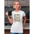 thumbnail image 2 of Vintage Butterfly Bookplate. T-Shirt Women -Vision Studio Designs, Female 4X-Large, 2 of 4